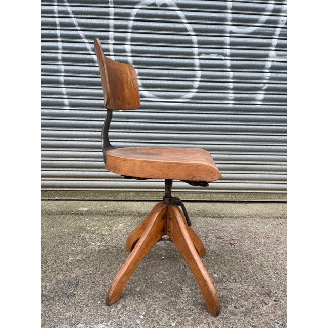 Adjustable swivel chair especially made for architects. Designed by Margarete Klöber in the 1930s & produced by German...