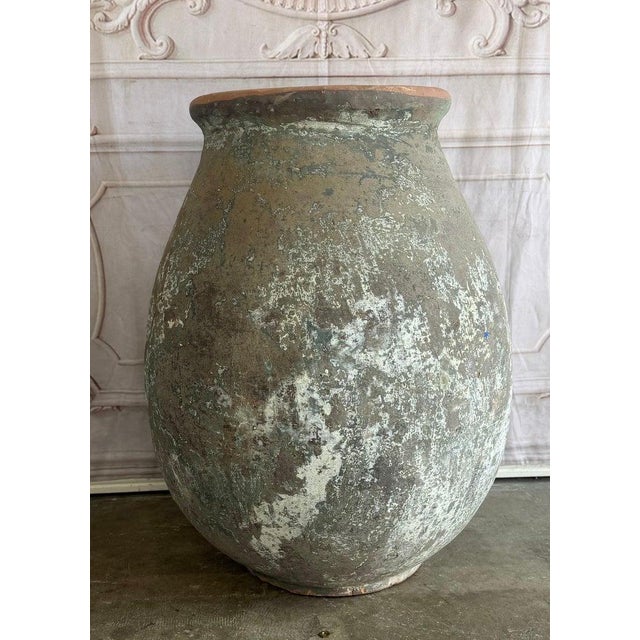 Antique Mediterranean Olive Jar, Terracotta, Rustic For Sale - Image 9 of 9
