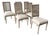 Restoration Hardware Vintage French Square Cane Back Dining Side Chairs, Set of Six For Sale