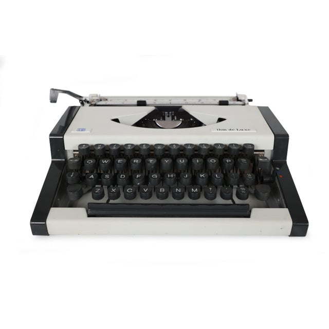 This futuristic typewriter was manufactured in Yugoslavia by Unis in the early 1970's in a high-impact plastic. Modern...