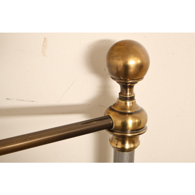 Contemporary Iron And Brass King Size Metal Bed Frame For Sale - Image 14 of 18