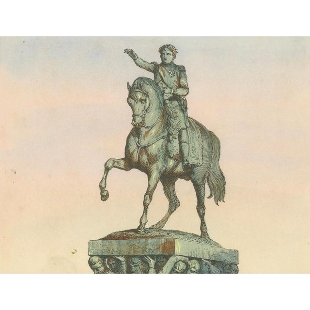 Mid 19th Century Allegorical Equestrian Monument After Horace Vernet, 1843, Paper For Sale - Image 5 of 10