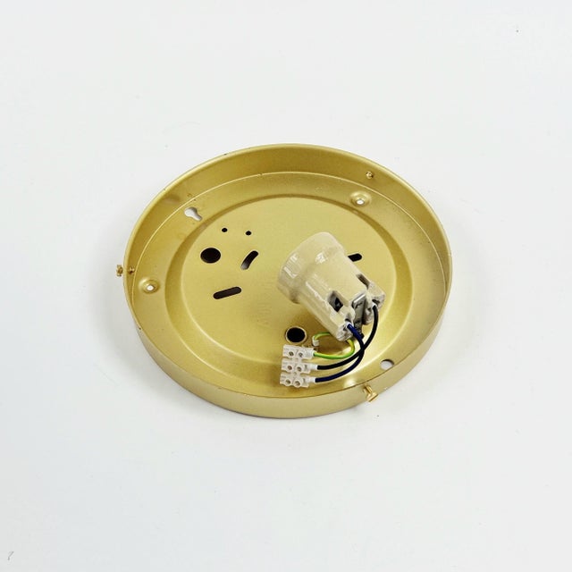 1970s Mid-Century Modern Amber Bubble Glass Wall Light by Helena Tynell for Limburg, Germany For Sale - Image 9 of 9