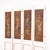French Set of 4 Floral Painted Decorative Wood Panels, C. 1930 For Sale - Image 3 of 9