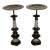 A Pair of Lamp Base Side Table For Sale