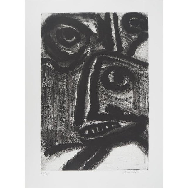 Black Bengt Lindstrom, Shamanic Creature, Engraving For Sale - Image 8 of 8