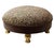 A charming Italian early 19th century footstool with beautifully carved and giltwood legs, newly upholstered in iconic...