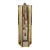 Mid-Century Modern Tall & Narrow Statement Pendant Chandelier in Brass With Clear Glass, in the Style of Robert Sonneman For Sale