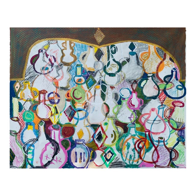 "Ceramics" Abstract Painting by Louie DeVito For Sale