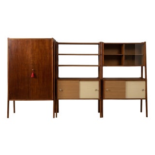 Mid-Century Hungarian Wall Shelf System, 1960s, Set of 3 For Sale