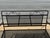 Vintage Woodard Style Wrought Iron Mesh Patio Bench For Sale - Image 10 of 12