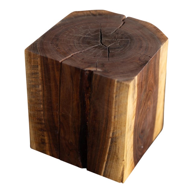 Walnut Wood Cube For Sale