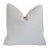 Linen French Napoleonic Embroidered & Tufted Bee Linen & Velvet Feather/Down Pillow 22” Square For Sale - Image 8 of 9