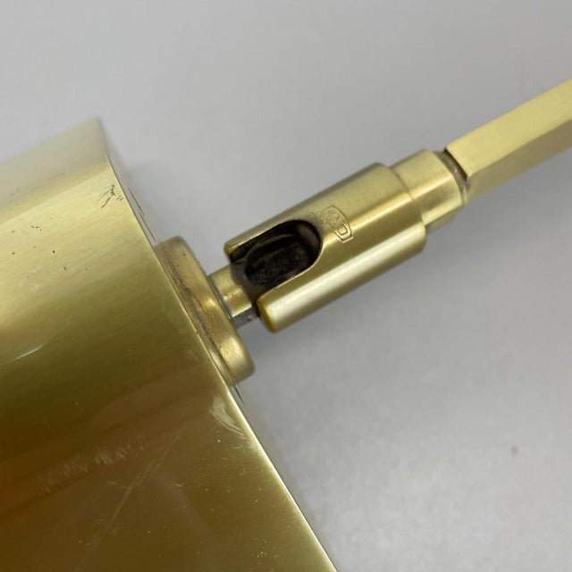 Gold Large Swing Arm Brass & Acrylic Glass Wall Light in the style of Stilnovo, Italy, 1970s For Sale - Image 8 of 18