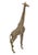 In the Style of Sergio Bustamante, large 53 inches tall giraffe. Standing, in brass and bronze hammered handcrafted Animal...