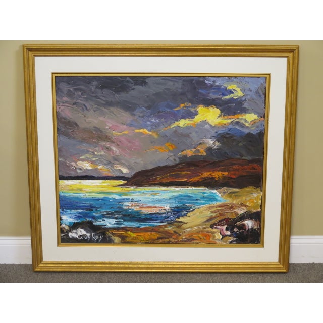 Traditional Guy Roy Signed Modernist Oil Painting On Canvas Chairish