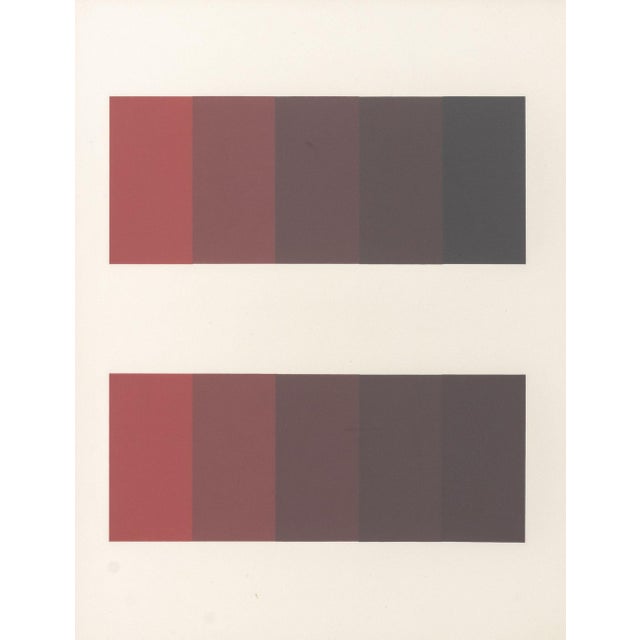 Josef Albers (German/American, 1888-1976), "The Interaction of Color Plate XX-1", Screenprint in Colors on Paper, 1973,...