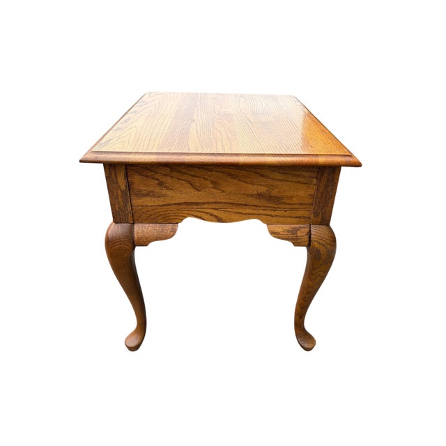 Broyhill Mid 20th Century Broyhill Lenoir House Rectangular End Table With Ball-and-Claw Feet For Sale - Image 4 of 10