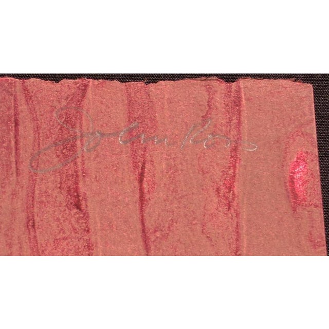 1970s 1970s "Sacred Land" Western Landscape Signed and Numbered Collagraph by by John Ross - a Pair For Sale - Image 5 of 9