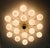 Fabio Ltd 21st Century Natural Brass Glossy White Murano Globes Flush Mount by Fabio LTD For Sale - Image 4 of 10