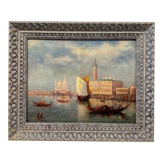 Original Oil on Canvas of Venice, Italy For Sale