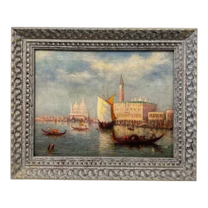 Original Oil on Canvas of Venice, Italy