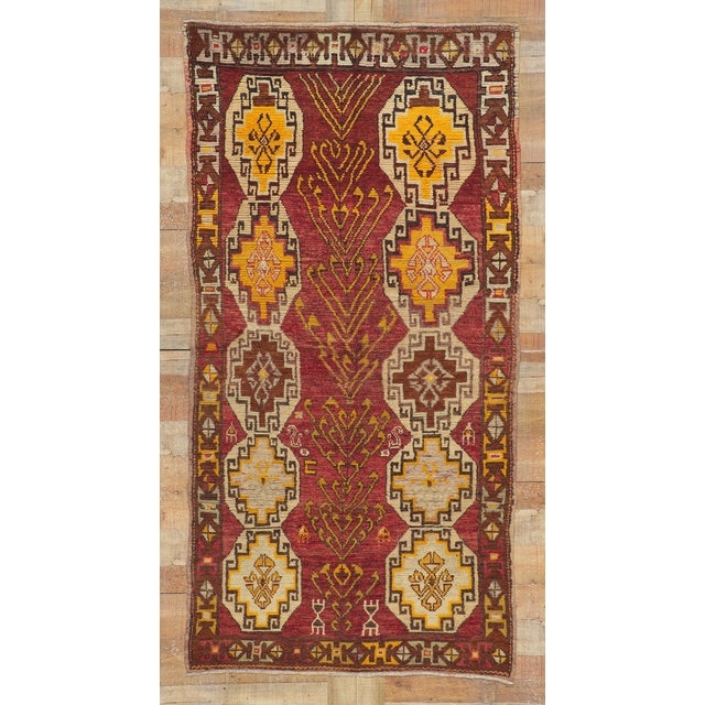 Vintage Turkish Oushak Rug Runner - 04'00 X 07'09 For Sale - Image 9 of 9