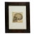 Anatomical Skull Ink Drawing, Circa 1844 Continental Initialed “D,” Framed For Sale
