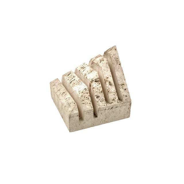 Travertine Desk Organizer by Enzo Mari for Fratelli Mannelli, Italy, 1970s For Sale - Image 11 of 18