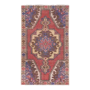 1960s Handknotted Turkish Wool Rug 4'6'' X 7'3''