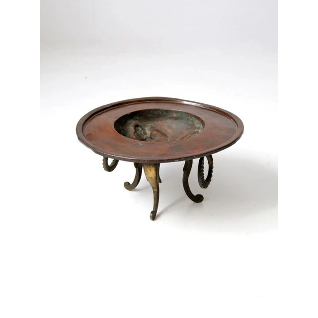 19th Century Antique Copper and Brass Brazier For Sale - Image 5 of 13