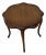 Vintage French Provincial Louis XV Style Scalloped Side Table With Cabriole Legs For Sale