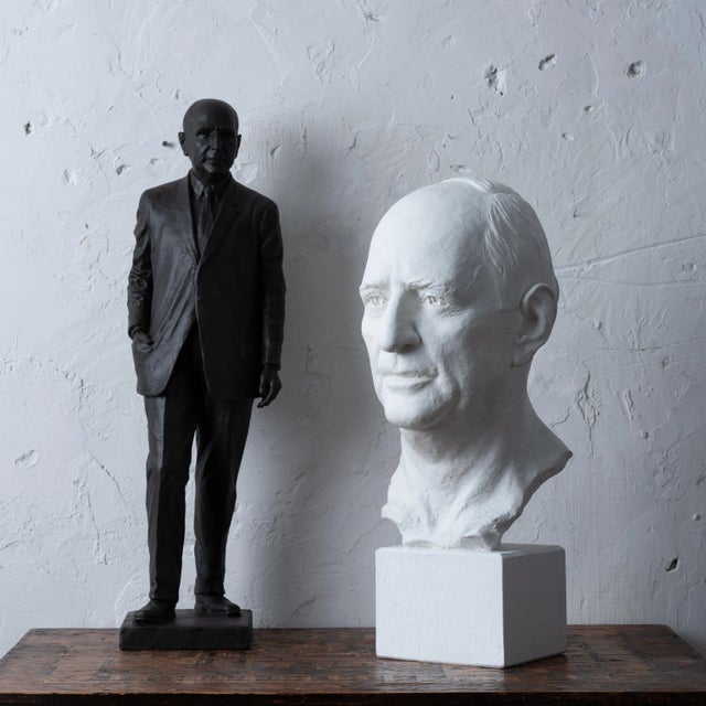 American Richard Russell Jr. Plaster Maquette by Rosario R. Fiore For Sale - Image 3 of 12