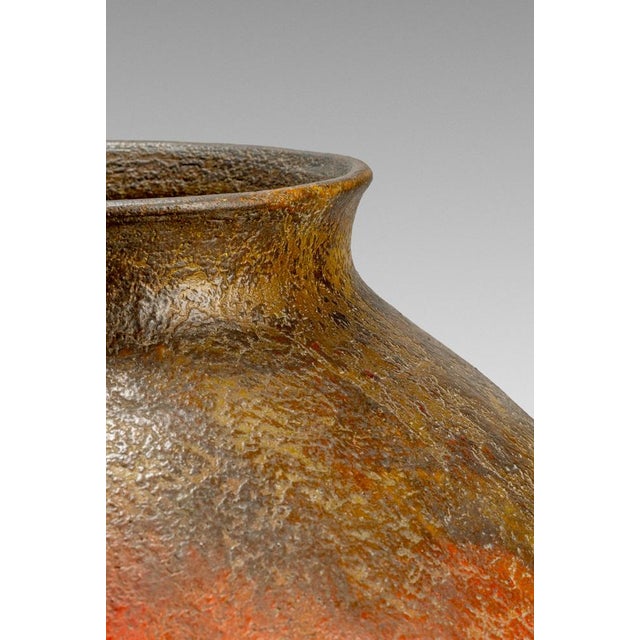 Ceramic jar made by Marcello Fantoni (Florence, 1915-2011) in the late 1950s. The large jar, likely intended for outdoor...