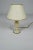 Small table / desk lamp. In white marble with bronze band. Neoclassical Revival, Italy, circa 1920. In very good...