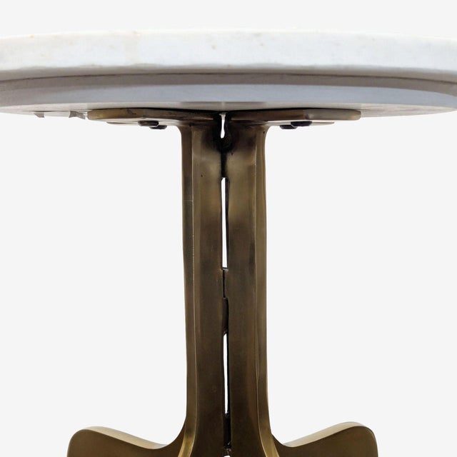 CB2 Cb2 Dorset Marble Side Table For Sale - Image 4 of 8