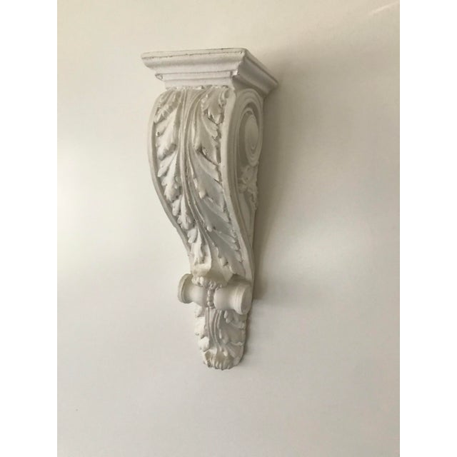 Sculpture Materials 1930s Empire Style Scrolling Plaster Wall Shelf/Bracket For Sale - Image 7 of 8