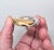 Vintage 1980s Signed Courreges Paris Rhodium Plate & Goldtone Clear Rhinestone O Brooch For Sale - Image 9 of 12