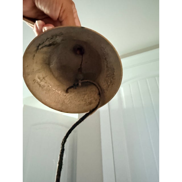 Metal Old Brass Ships Bell Wall Mount For Sale - Image 7 of 7