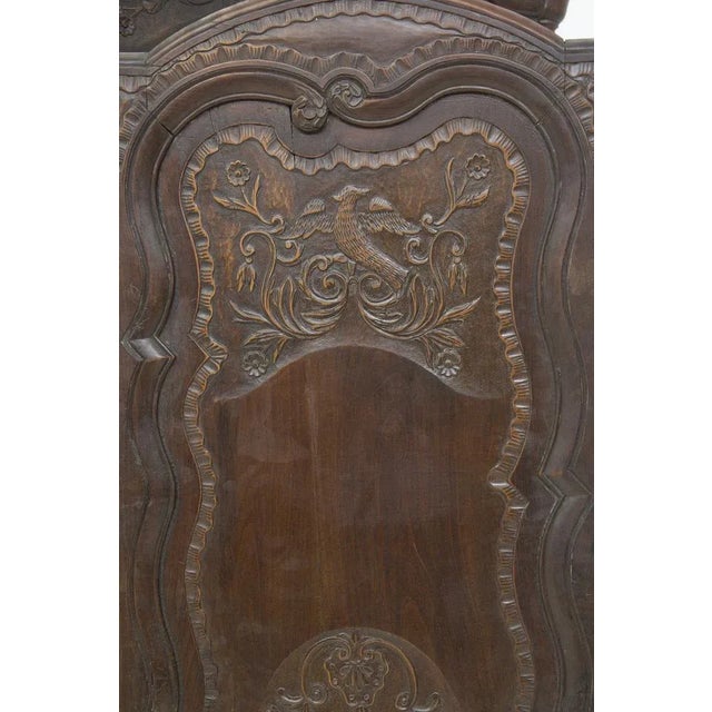 Rare 18th-century wooden cabinet in the style of Louis XV, fine French manufacture. The cabinet is made entirely of fine...