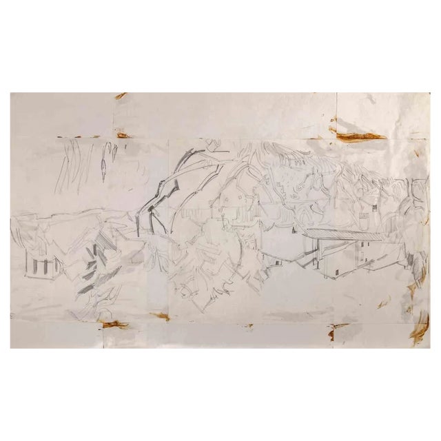 Reynold Arnould, Cityscape, 1970s, Drawing For Sale