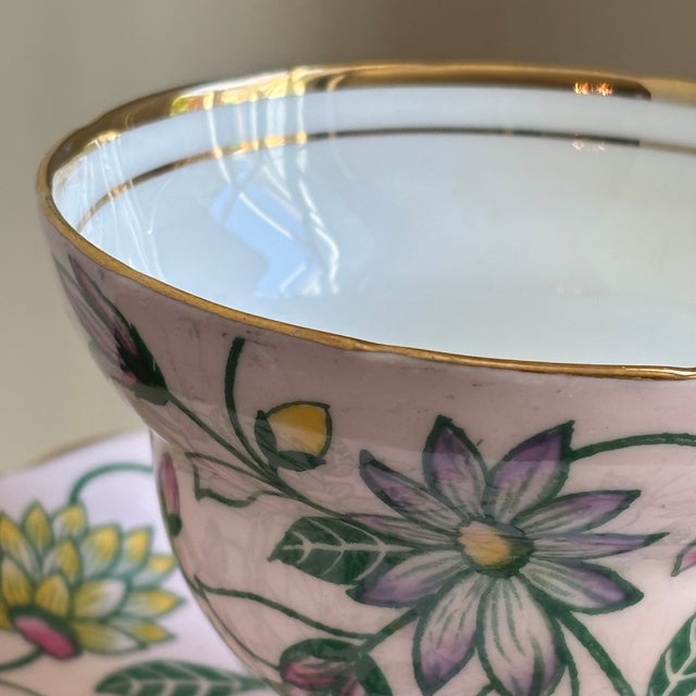 Shabby Chic Mid-20th Century English Bone China Teacup For Sale - Image 3 of 17