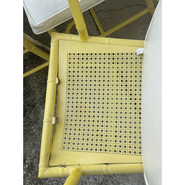 1960s Phyllis Morris for Kessler Faux Bamboo Patio Chairs - Set of 6 For Sale - Image 10 of 17