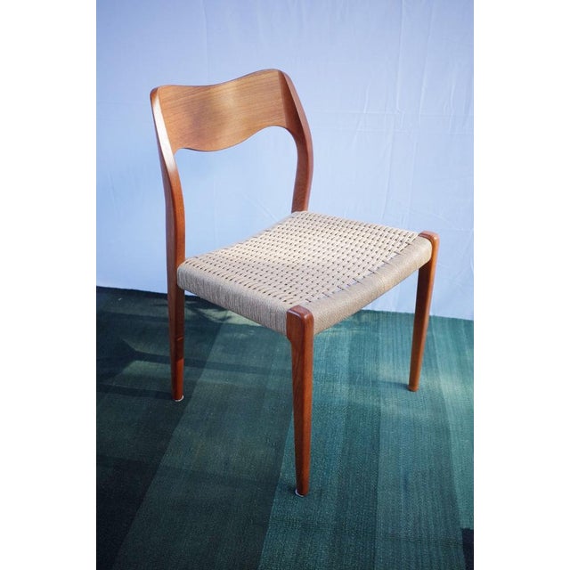 Danish Teak Chairs Model 71 by Niels O. Møller, 1960s, Set of 4 For Sale - Image 10 of 18
