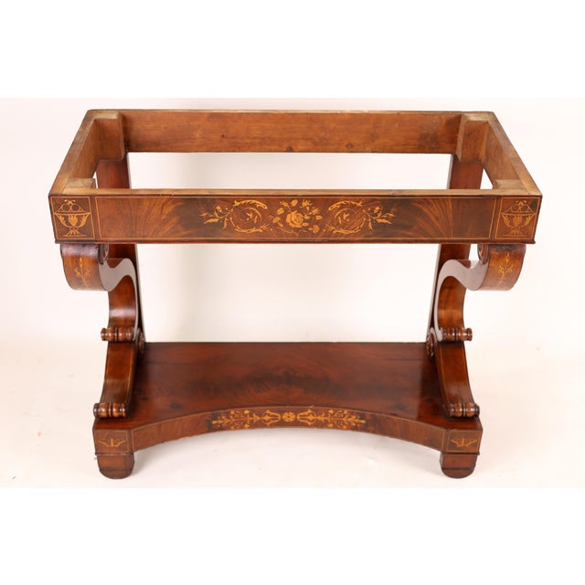 Empire Console in Mahogany, 1830s For Sale - Image 14 of 17