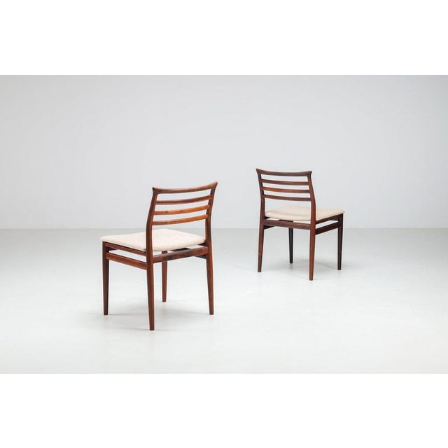 Beige Dining Chairs in Rosewood by Erling Torvits for Sørø Stolefabrik, Denmark, 1960, Set of 6 For Sale - Image 8 of 15