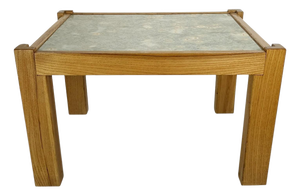 Scandinavian Wood and Ceramic Table, Sweden, 1970s