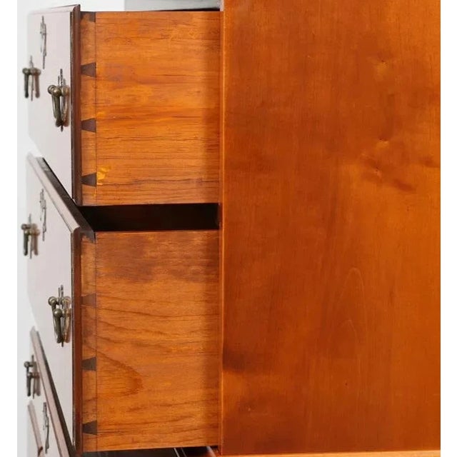 Tiger Maple Highboy Benchmade by David LeFort of Hanover Massachusetts For Sale In Cleveland - Image 6 of 12