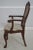 Queen Anne Set of 6 Ethan Allen Philadelphia Mahogany Dining Room Chairs For Sale - Image 3 of 12