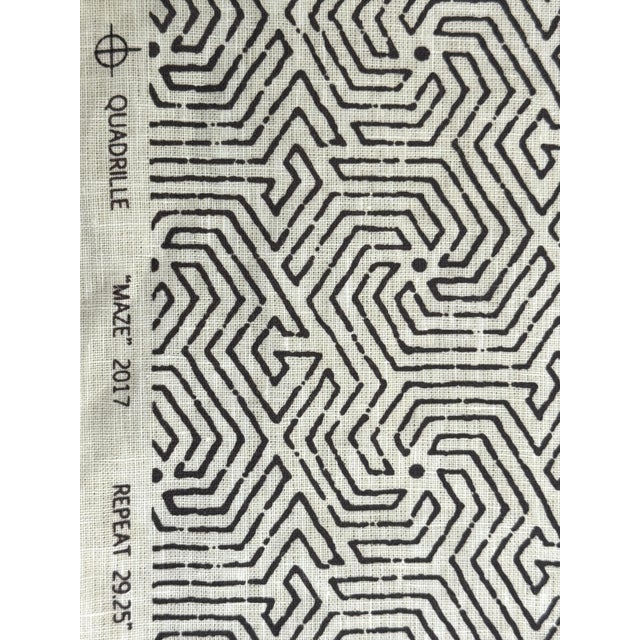 China Seas China Seas Maze Choc Brown on Tint Fabric For Sale - Image 4 of 4